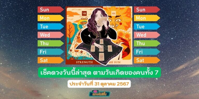 เช็คดวงวันนี้ล่าสุด